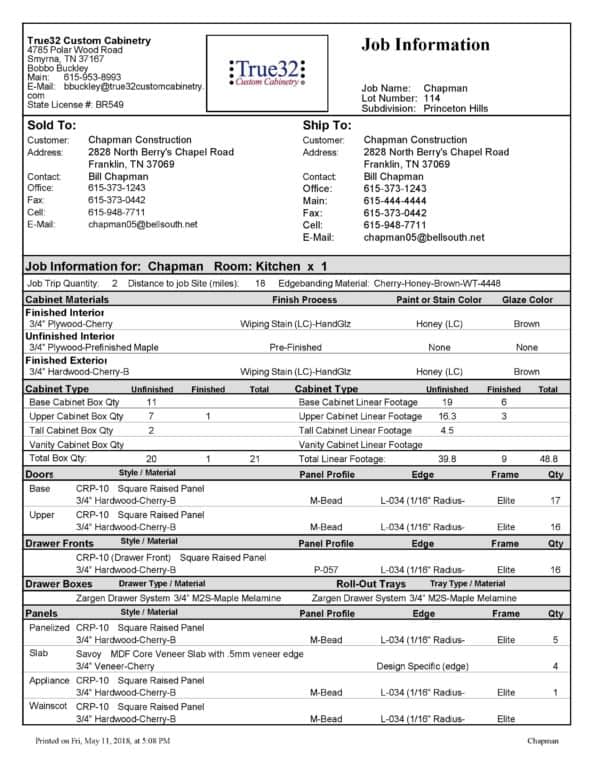 Home Custom Cabinet Estimator